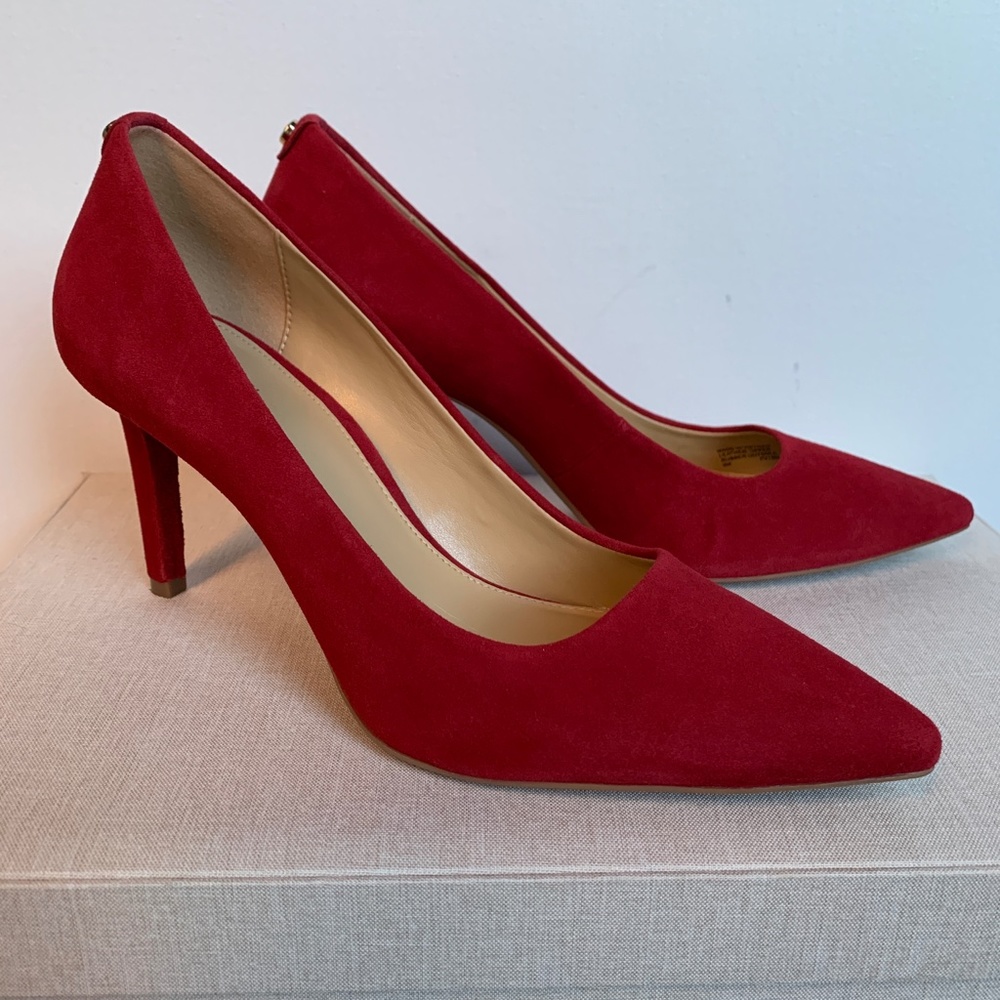 Michael Kors Suede Dorothy Flex Pump Heels 9